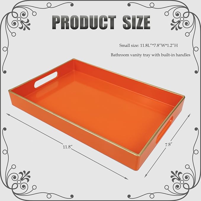Spsyrine Orange Bathroom Vanity Tray - Image 2