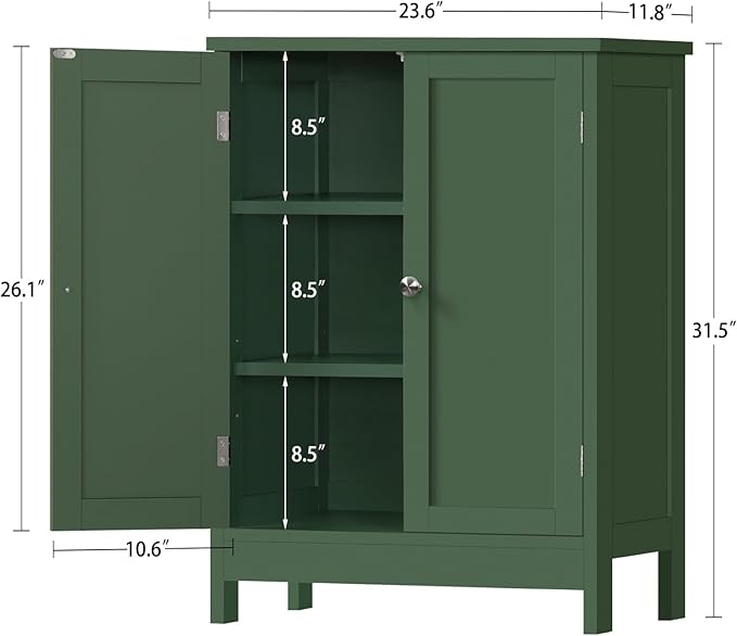 Iwell Bathroom Cabinet, Bathroom Storage Cabinet - Image 3
