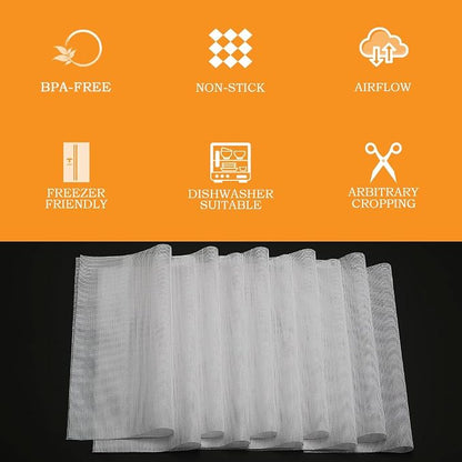 Mesh Silicone Dehydrator Sheets, 15.5x15.5 in 10 Pcs/Sets - Image 9