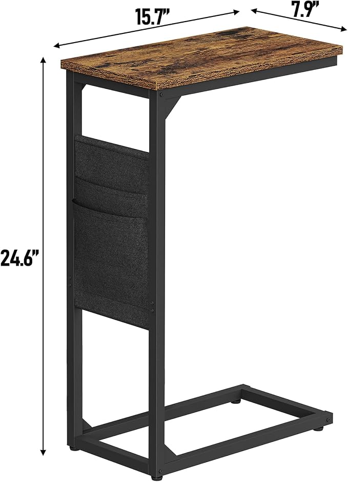 TUTOTAK C Shaped End Table, Side Table - Image 3