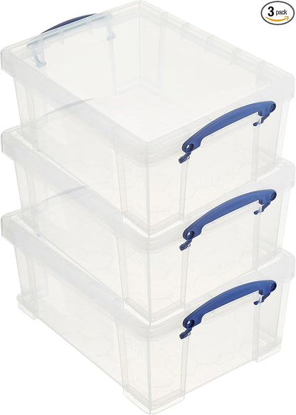 Really Useful Box Stackable 9 Liter Plastic Storage Container Bin by ReallyUsefulBox