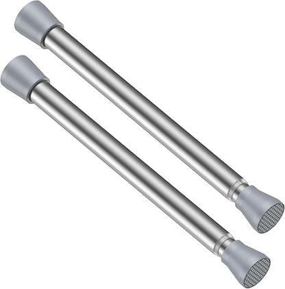 Tension Rod 16 to 26 Inch Sliver Tension Curtain Rod No Drill Spring Tension by ZipGloTensionRod