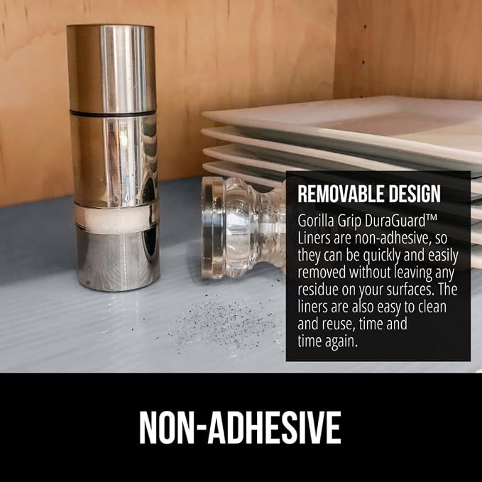 GORILLA GRIP DuraGuard Shelf Liner, 24x30 Non-Adhesive Cabinet Liners - Image 5