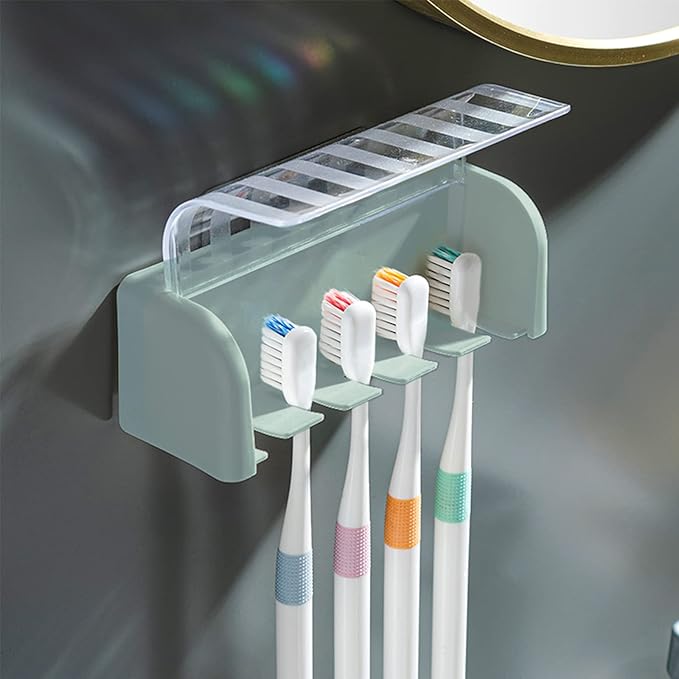 5 Slots Toothbrush Holder Wall Mount by HLGOLDLUO