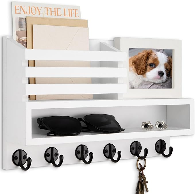 Key and Mail Holder Wall Mount, Key Hanger by Lucundm