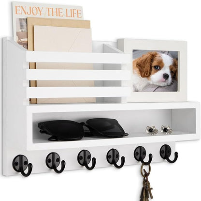 Key and Mail Holder Wall Mount, Key Hanger by Lucundm