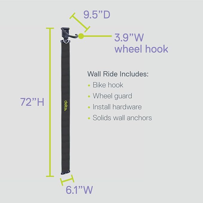 Delta Wall Ride Bike Rack Wall Mount - Image 7