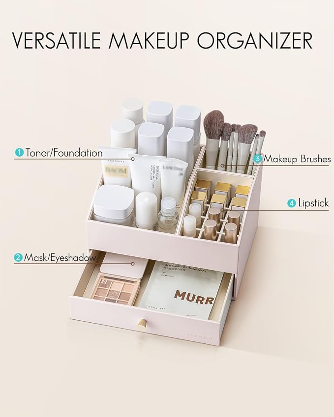Vlando Makeup Organzier, Vanity Organizer - Image 3