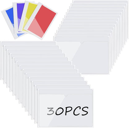 Chinco 30 Pcs Self Adhesive Pockets, Bin Labels - Image 2
