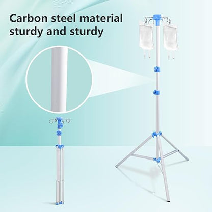 Lefeke IV Pole Portable for Traveling, Adjustable IV Stand - Image 6