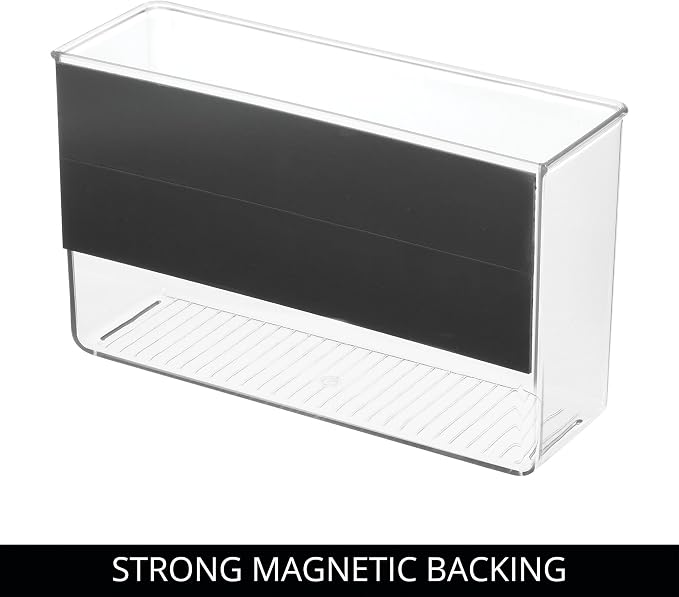 iDesign Magnetic Large Clear Plastic Organizer Bins - Image 5