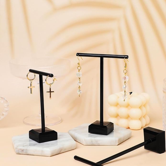 Acrylic Earrings Display Holder T-bar Earrings Stand Holder Tree Stand - Image 4