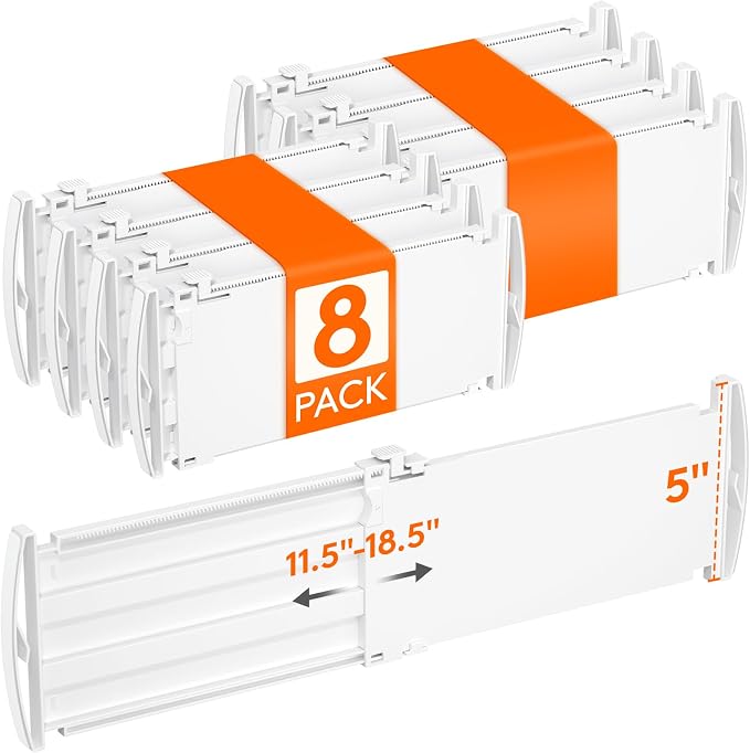 Lifewit 8 Pack 5" High Drawer Dividers by Lifewit