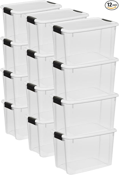 Sterilite 12-Pack Ultra Latching Box, Storage Bins by Sterilite