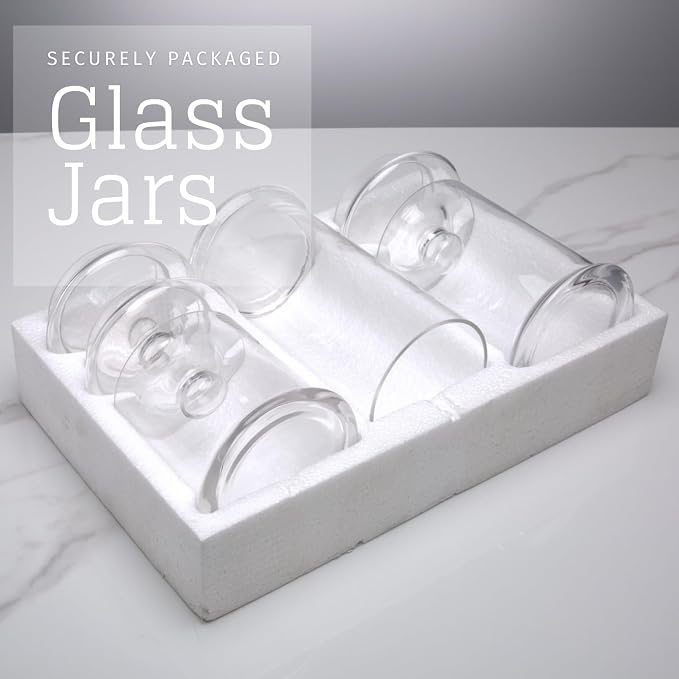 Set of 3 Glass Apothecary Jars - Image 6