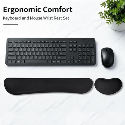 Bloss 2 Black Wrist Rest for Mouse & Keyboard, Ergonomic Wrist Support | Soft - Image 4
