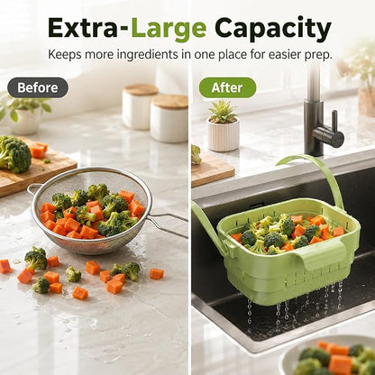 Foldable Hanging Kitchen Sink Drain Basket, 2027 New Faucet Hanging Strainer - Image 5