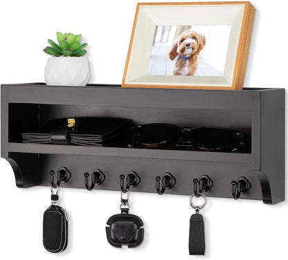 Nekon Key Holder Wall Mount, 12.8" W x 5.6" H x 3.7" D Wall Mounted Key and by NekonDesign