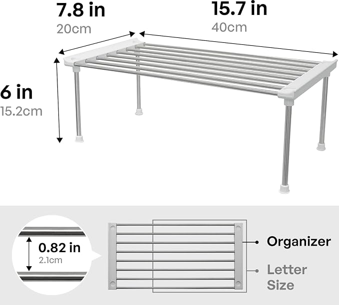 carrotez Cabinet Organizer Shelf, Kitchen Cabinet Organizers and Storage - Image 3