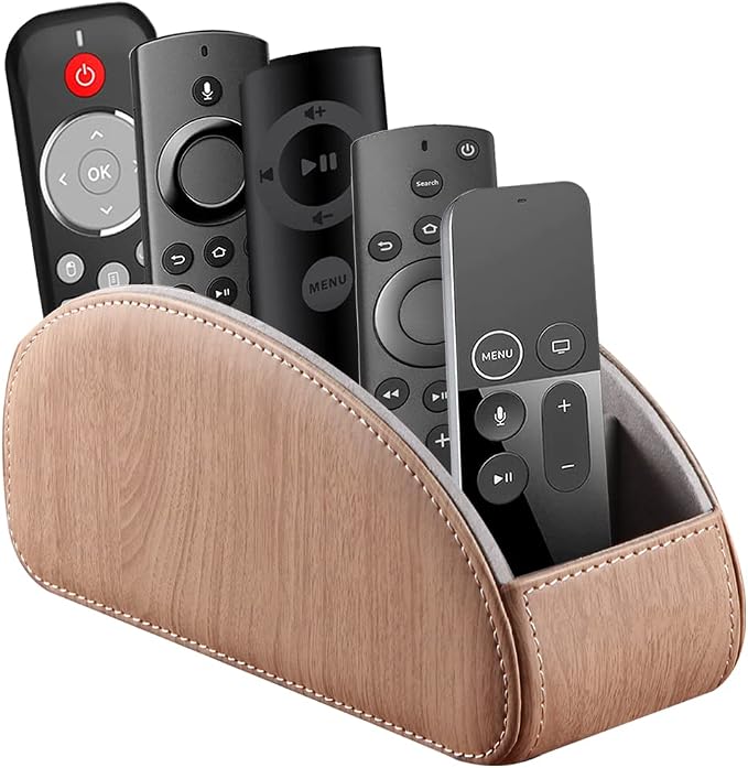 YAPISHI All-in-One Leather TV Remote Control Holder by YAPISHI