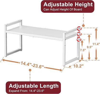 Expandable Kitchen Storage Shelves, 100LBS Heavy Duty Metal Shelving Unit - Image 3