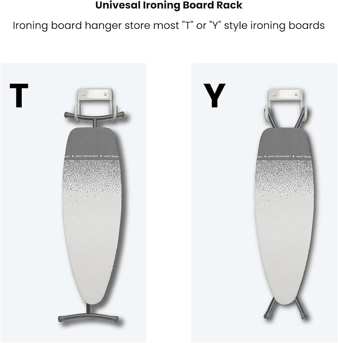 Ironing Board Hanger Wall Mount, Ironing Board Holder Organizer Wall Rack - Image 6