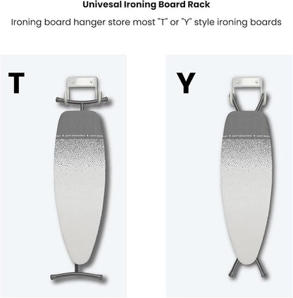 Ironing Board Hanger Wall Mount, Ironing Board Holder Organizer Wall Rack - Image 6