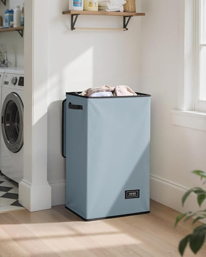 SOLEDI Laundry Hamper with Lid 90L Large & Tall Collapsible Laundry Basket - Image 2