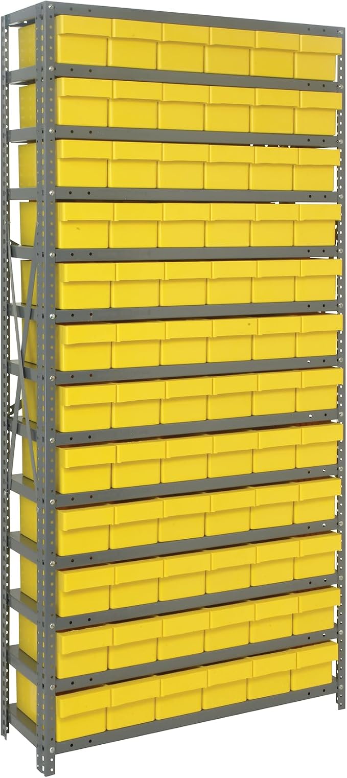 Quantum Storage Systems 1875-602YL Solid Heavy Duty 13 Shelves 72 Super Tuff by QuantumStorageSystems