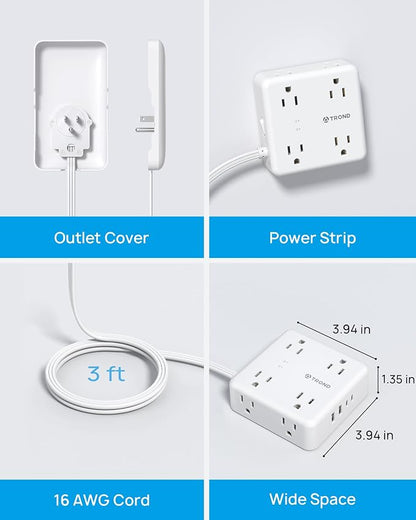 TROND Power Strip with Outlet Cover - Image 6