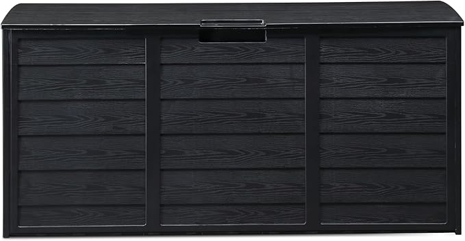 Deck Box, 75 Gallon Waterproof Resin Outdoor Storage Box - Image 2