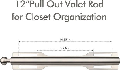 FIRJOY 12" Valet Rod for Closet Pull Out - Image 2