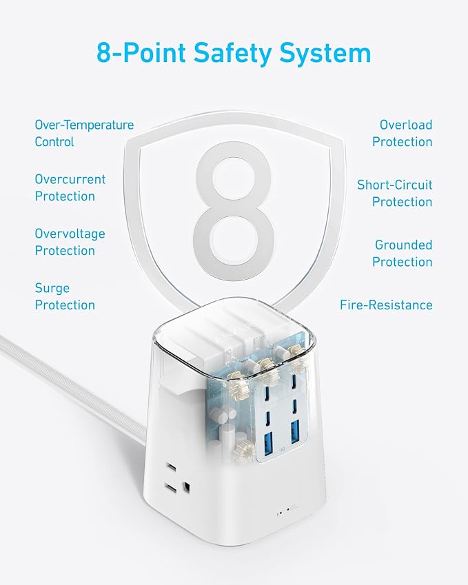 Anker Desktop Charger, 9-in-1 Power Strip - Image 4