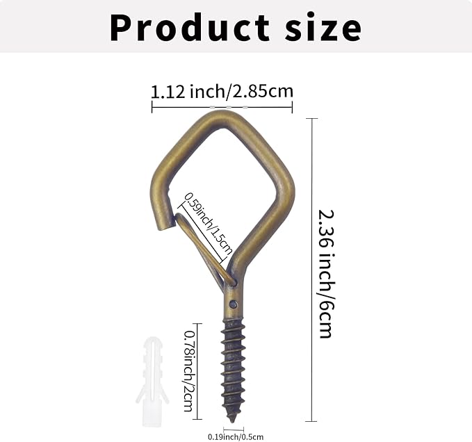 10 PCS Eye Screw Hooks for Hanging Heavy Duty - Image 7