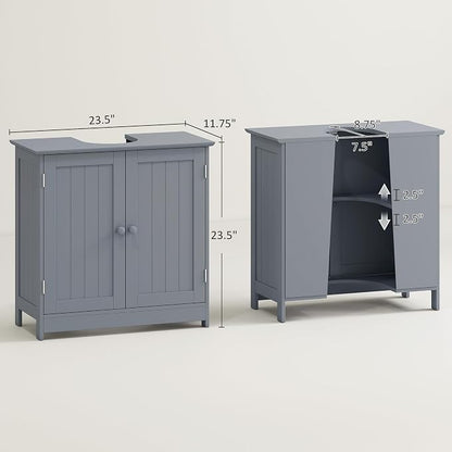 HOMCOM Under Sink Bathroom Cabinet - Image 3