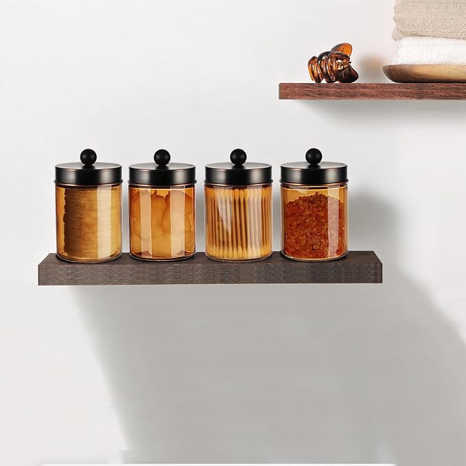 Amolliar Amber Bronze Glass Apothecary Jar - Image 4