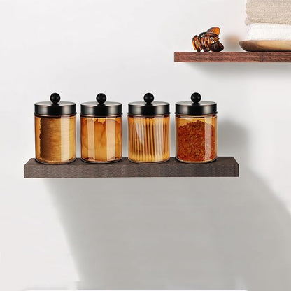 Amolliar Amber Bronze Glass Apothecary Jar - Image 4