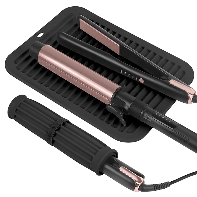 Large Silicone Heat Resistant Mat, Professional Hot Hair Tools Mat by WRORUNER