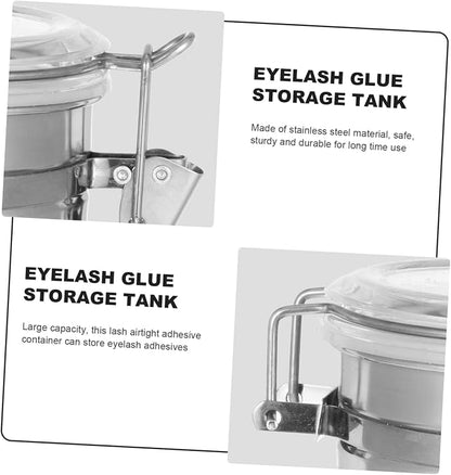DOITOOL Storage Tank Eyelash Sealed Jar Eyelash Storage Container Stainless - Image 9
