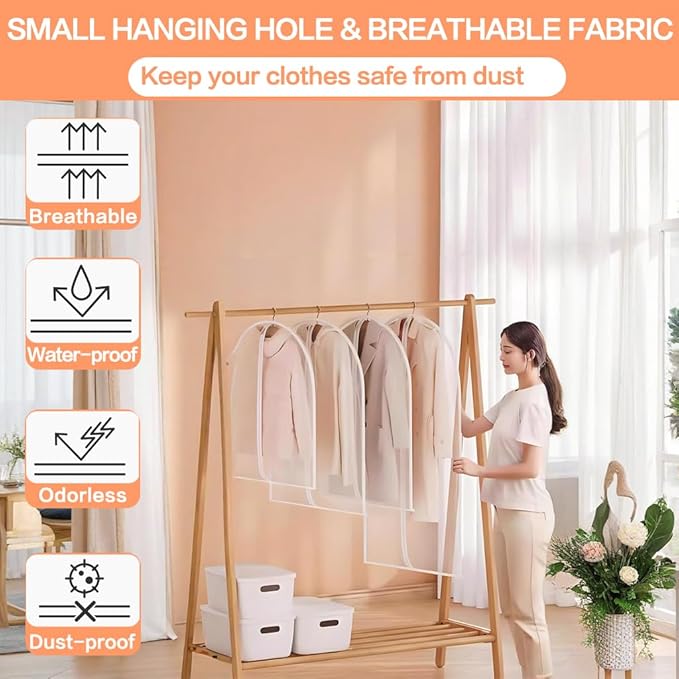 Clear Garment Bags Clothes Covers - Image 6