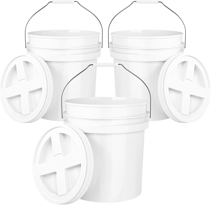 5-Gallon White Bucket Pail by EconoHome