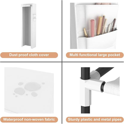 VTRIN Vertical Narrow Shoe Rack Organizer Tall Shoe Rack - Image 4