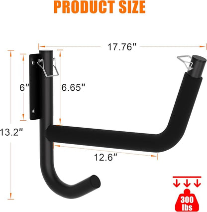 Kayak Wall Rack 2 Pack, Heavy Duty Kayak Hooks - Image 7