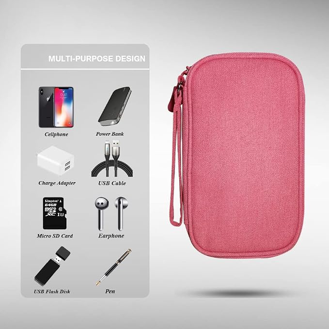 Electronics Organizer Bag Pouch Cable Charger Organizer Travel Shockproof Cord - Image 6