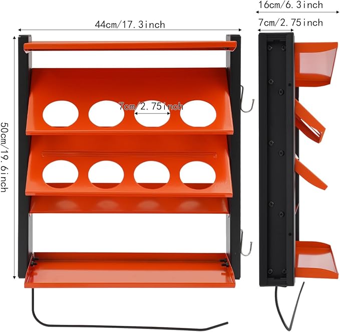 Spray Can Holder, Spray Paint Can Holder Wall Mount, Paint Can Storage Rack - Image 3