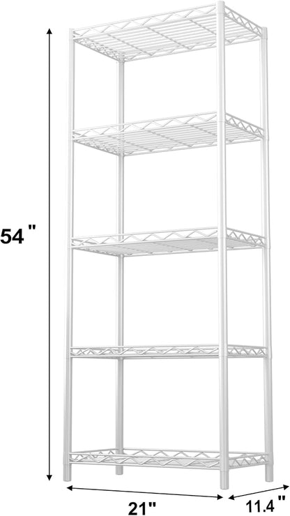 HOMEFORT 5-Tier Wire Shelving 5 Shelves Unit Metal Storage Rack Durable - Image 3