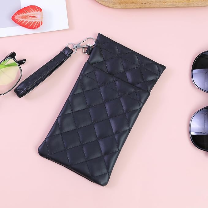 Double Eyeglass Case Soft Dual Glasses Case - Image 7