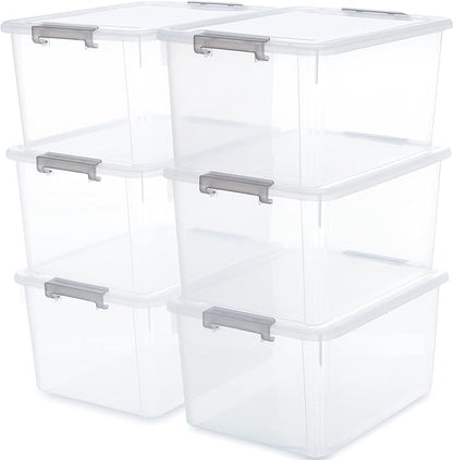 Citylife 6 Packs 32 QT Plastic Storage Bins by Unknown