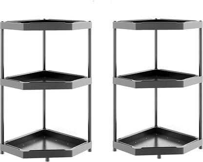 Kitchen Corner Shelf Countertop 3 Tier Bathroom Counter Organizer Cabinet by villertech