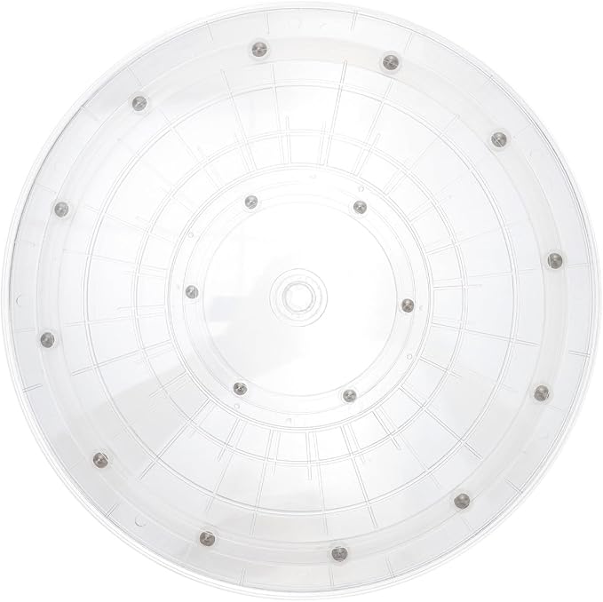 OUNONA 12-Inch Acrylic Rotating Turntable Kitchen Storage Organizer Tray - Image 8